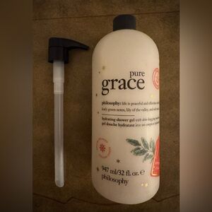 Philosophy Pure Grace Hydrating Shower Gel  with Pump - Super Size -32 Fl Oz